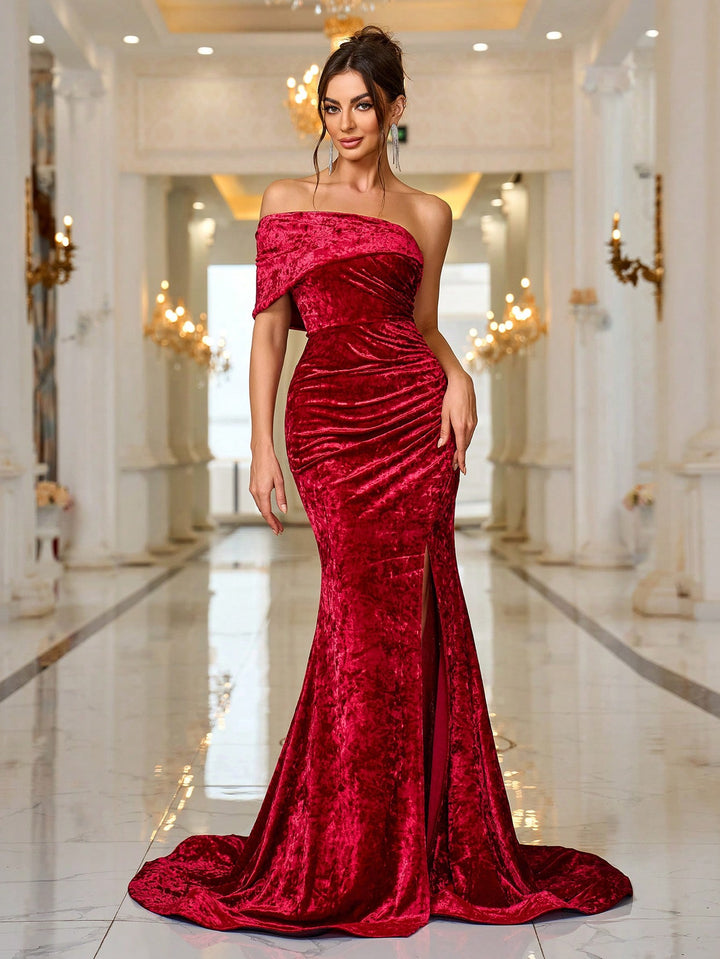 Rochie de ocazie SHEIN, vișiniu