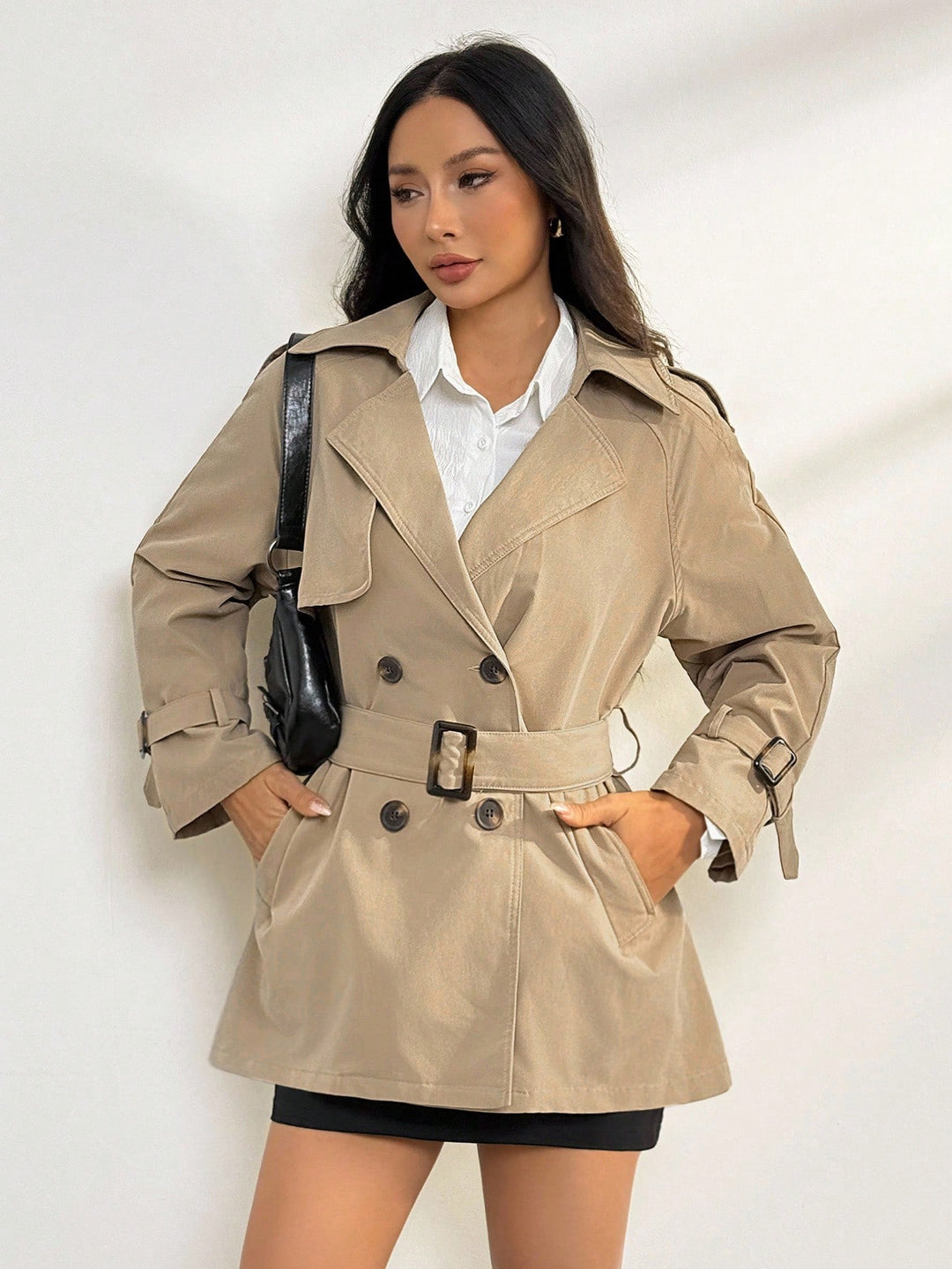 SHEIN ballonkabát, barna