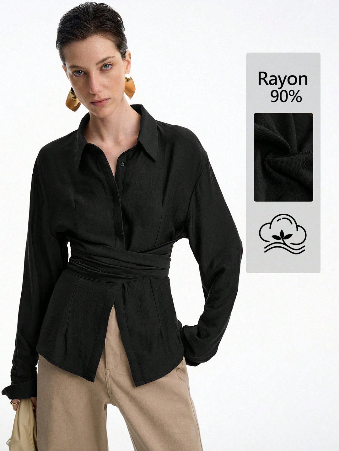 Bluza SHEIN, negru