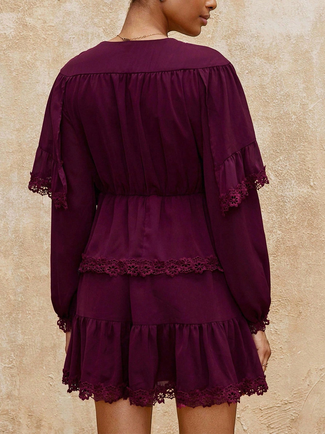 Rochie scurtă SHEIN, vișiniu