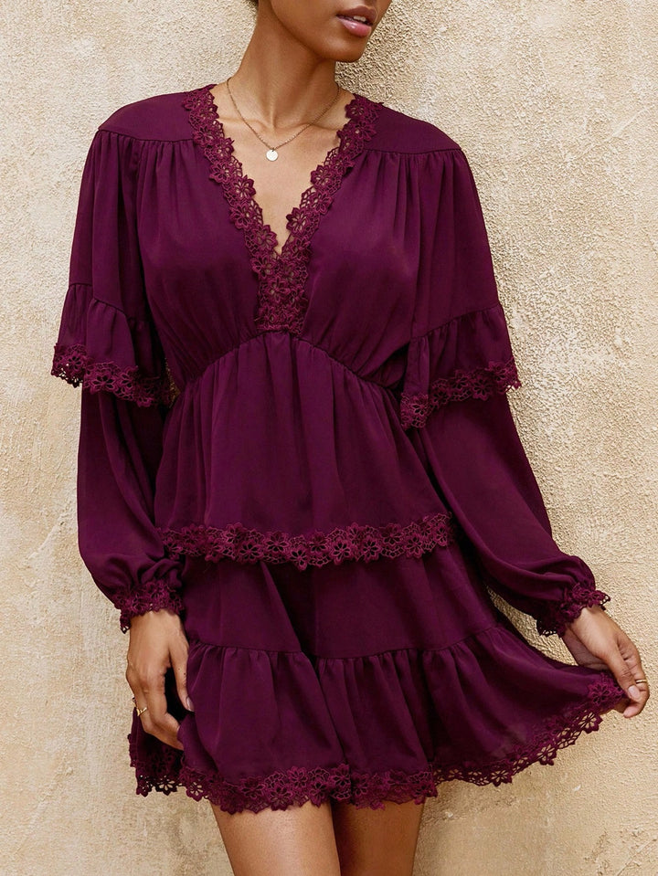 Rochie scurtă SHEIN, vișiniu