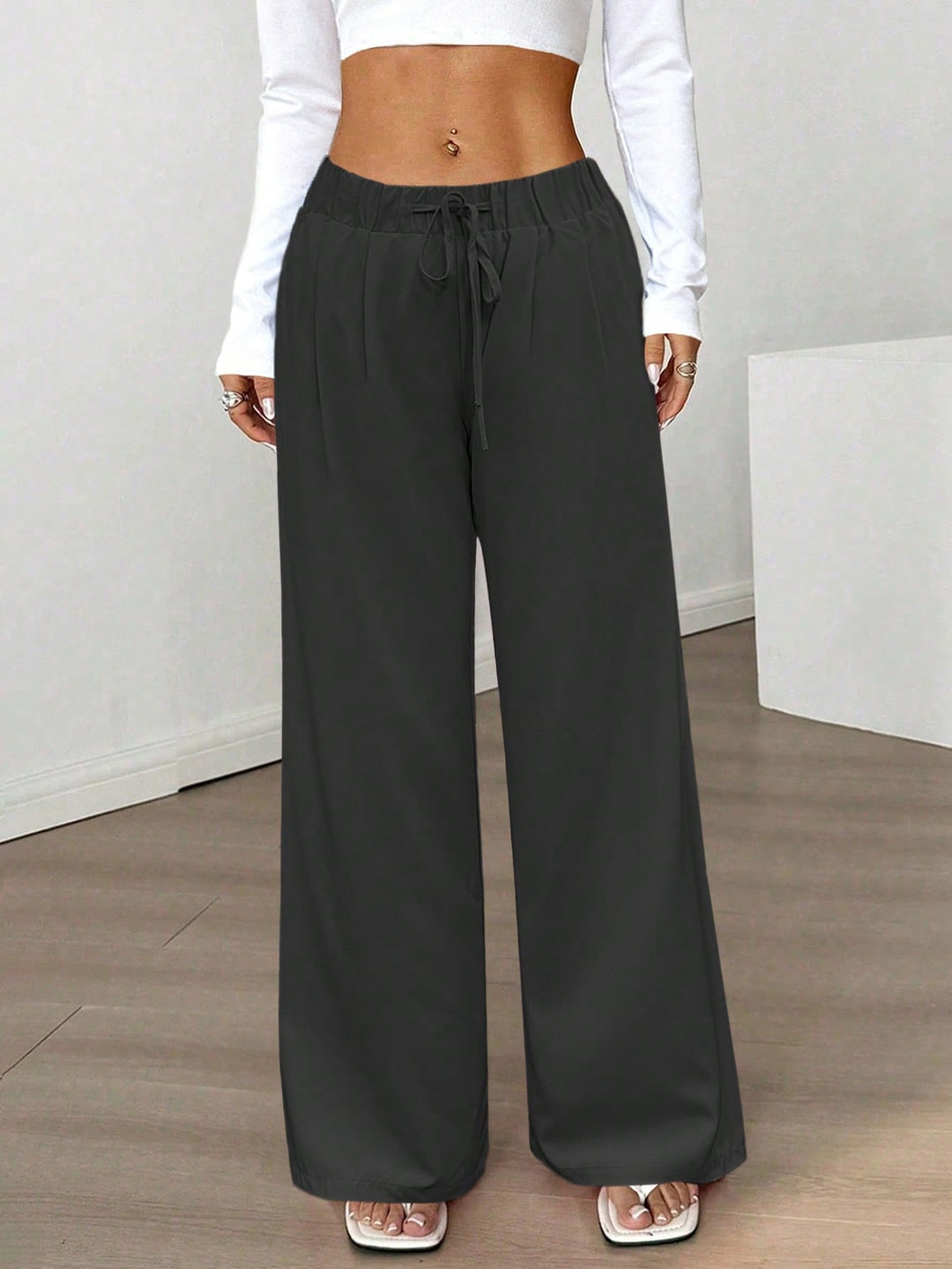 Pantaloni SHEIN, negru