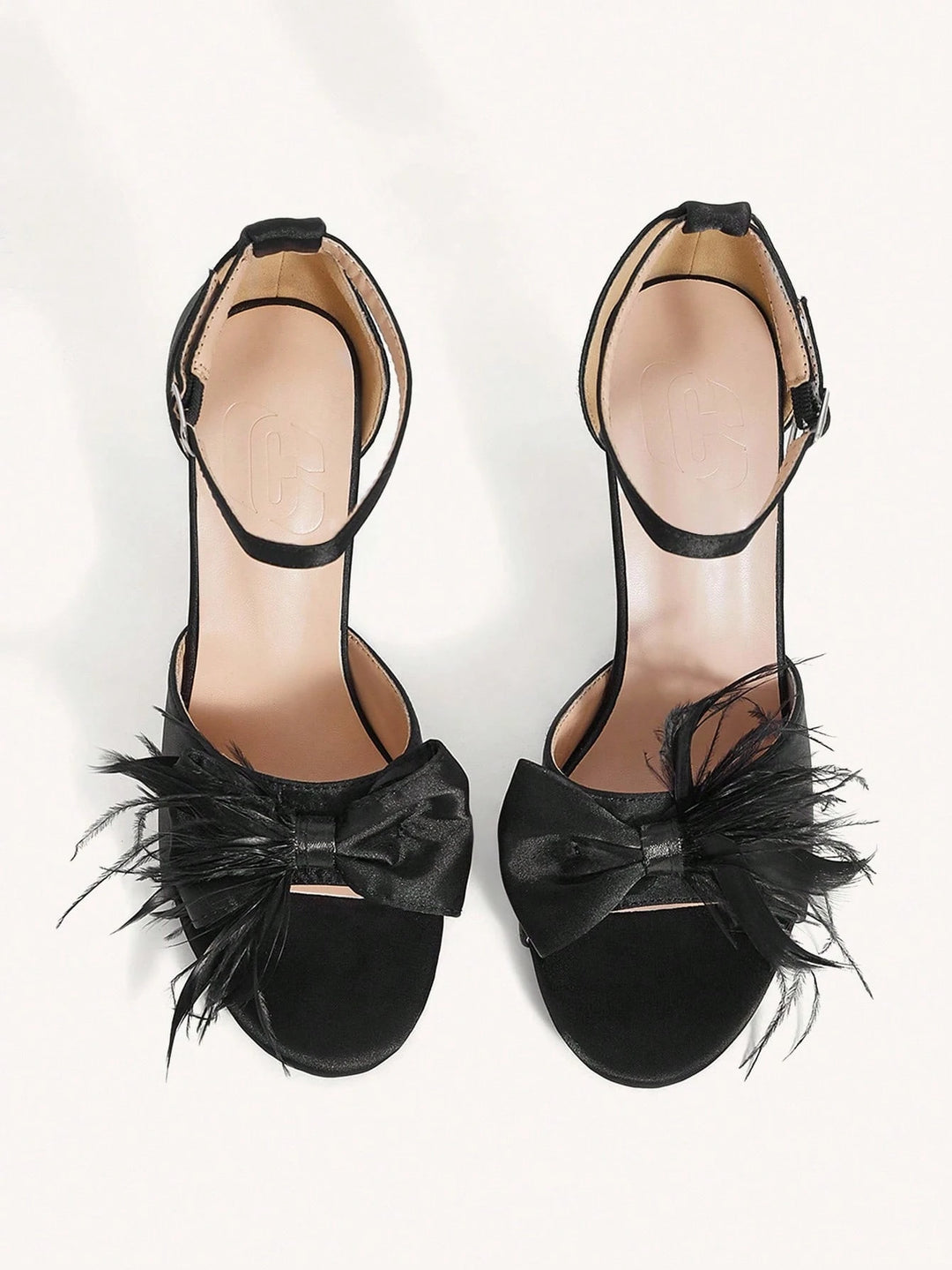 Sandale cu toc SHEIN, negru