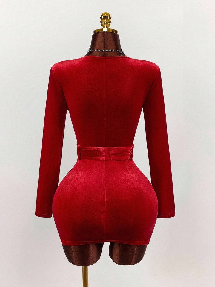 Rochie mini SHEIN, roșu