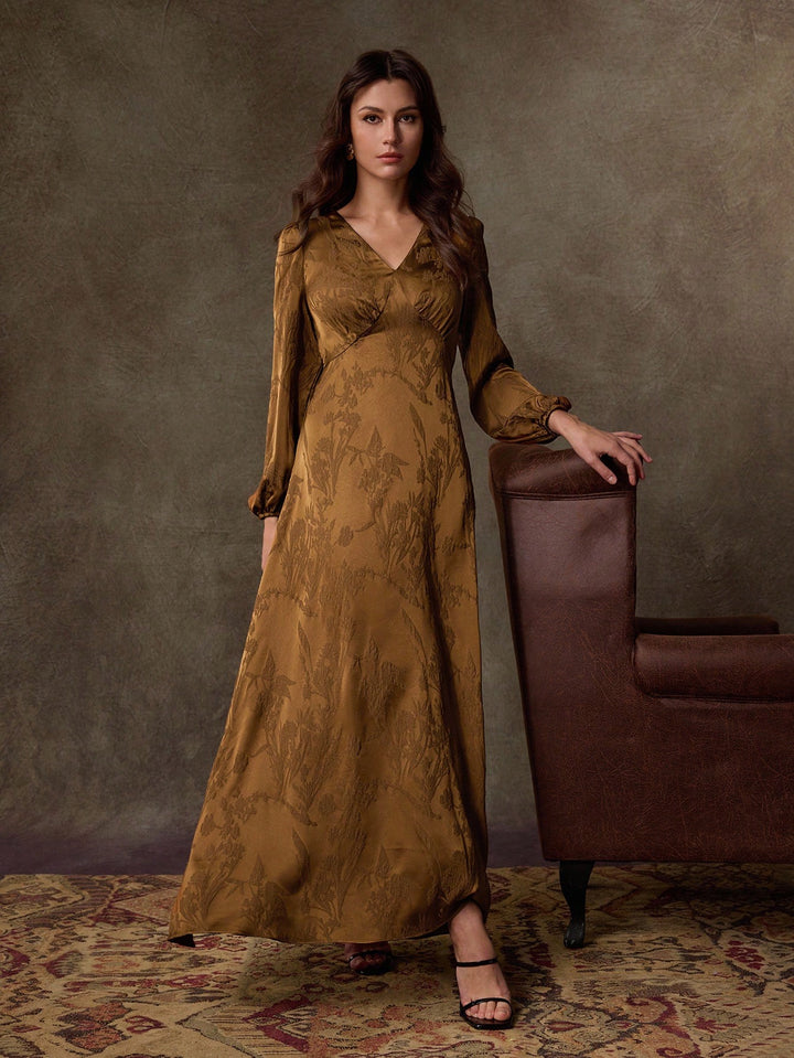 Rochie maxi SHEIN, maro