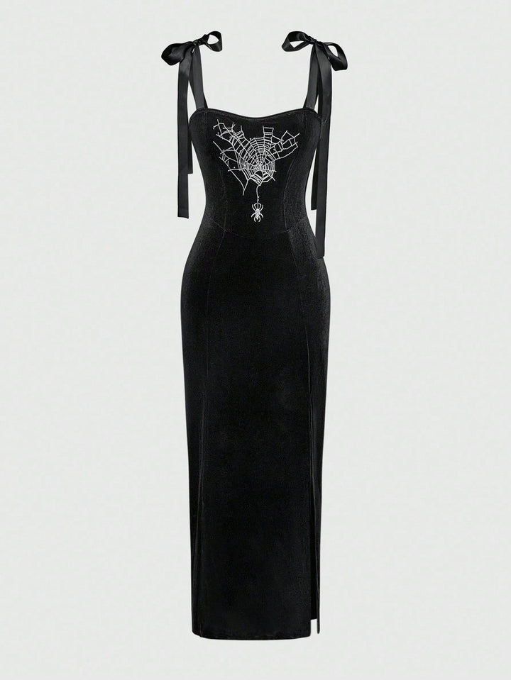 Shein maxi ruha, fekete