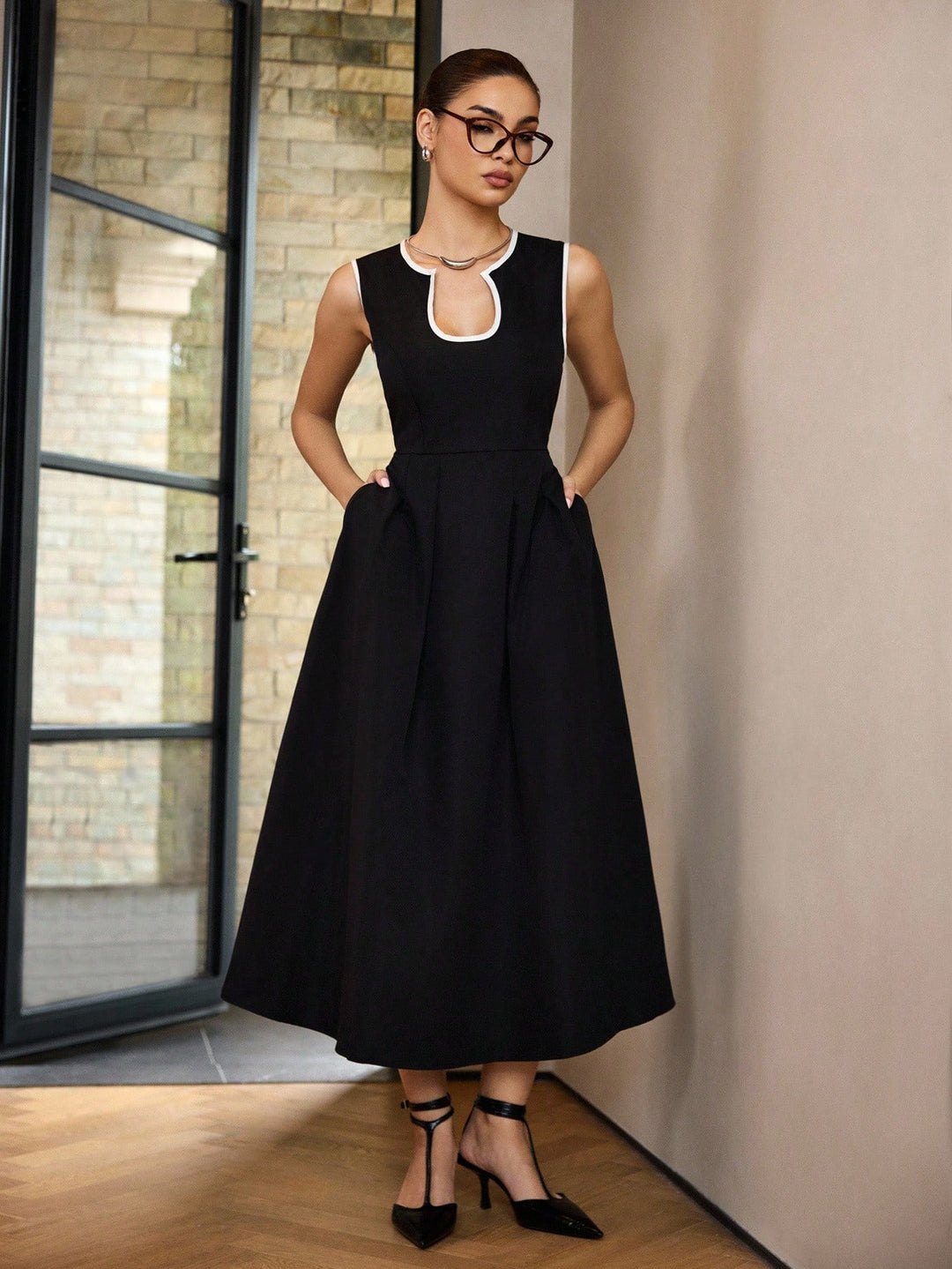 Rochie maxi SHEIN, negru