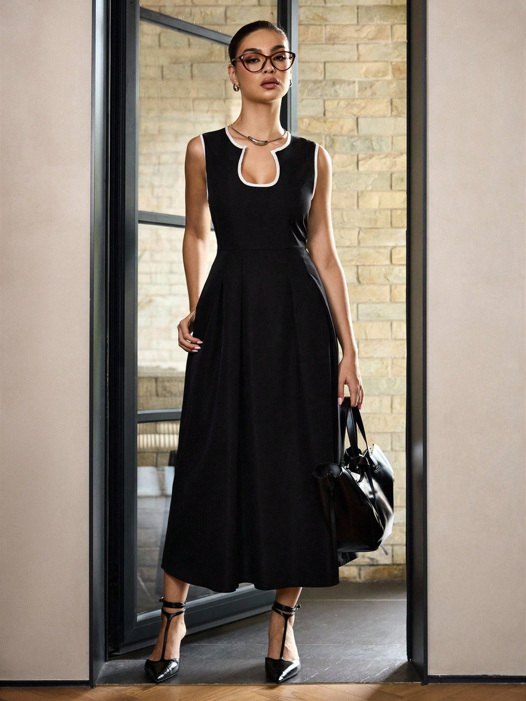 Rochie maxi SHEIN, negru