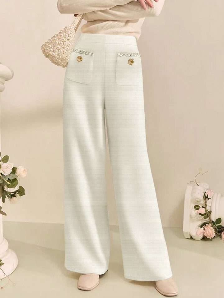 Pantaloni SHEIN, crem