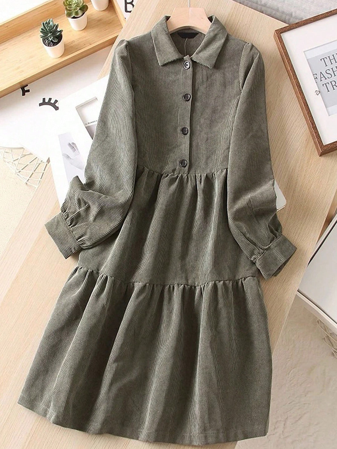 SHEIN rövid ruha, khaki