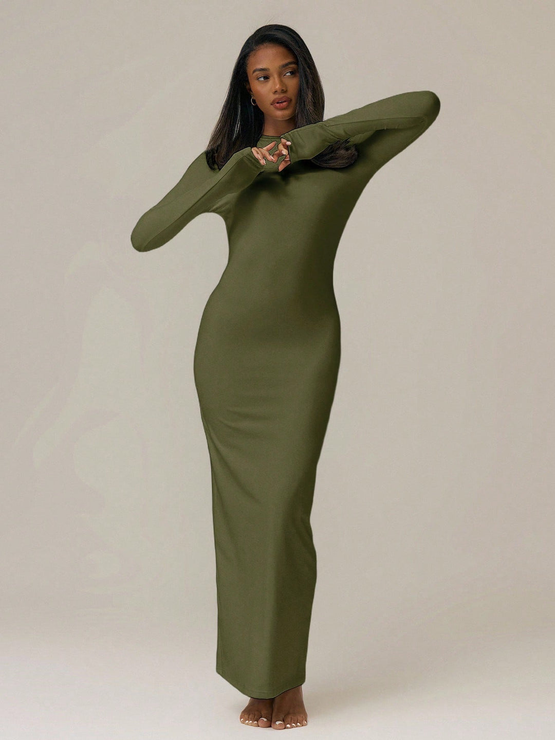 SHEIN Maxi ruha, khaki