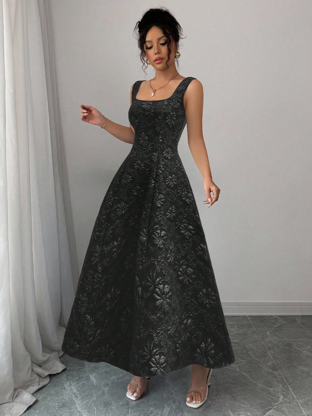 Rochie midi SHEIN, negru