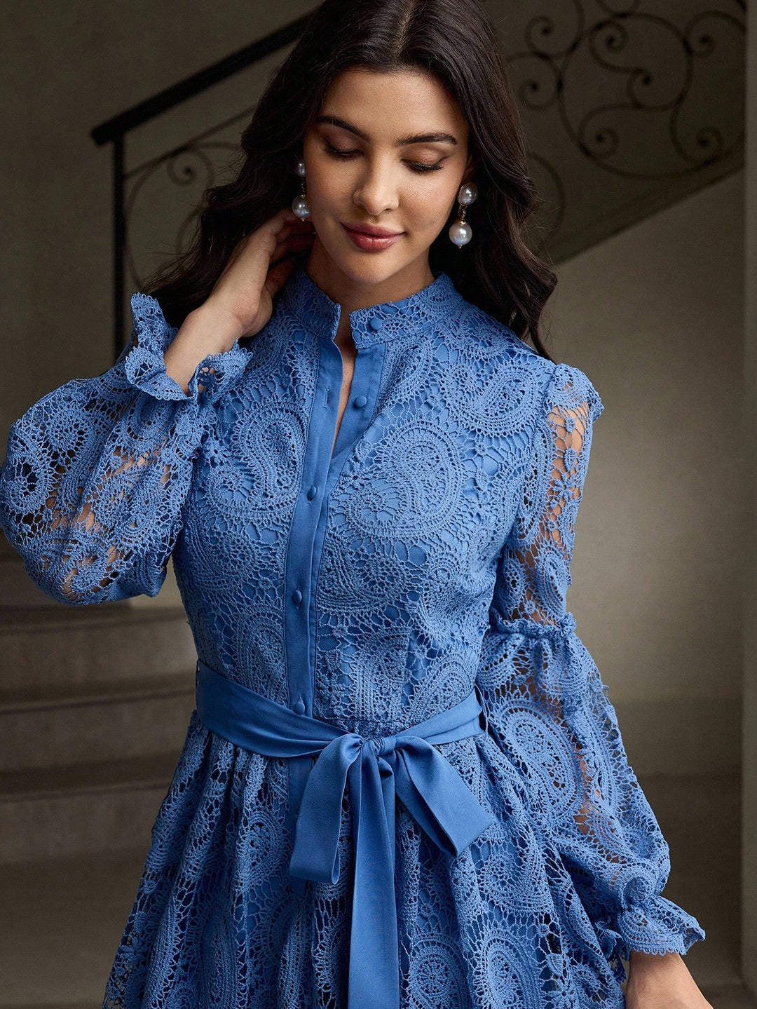 Rochie midi SHEIN, albastru
