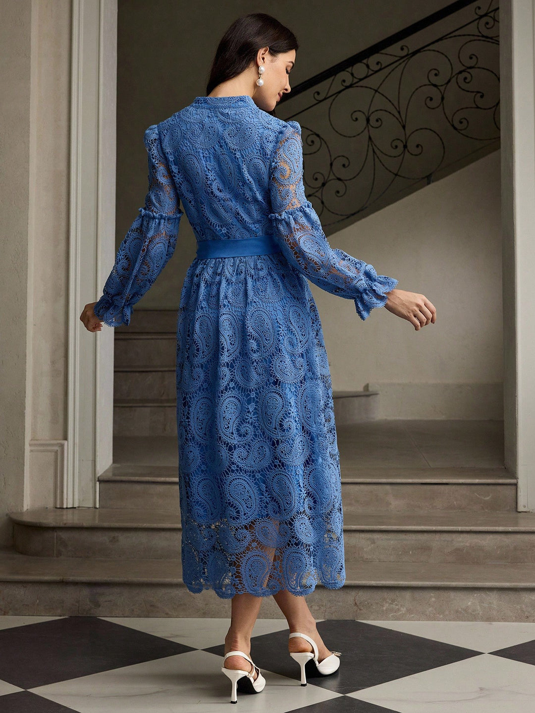 Rochie midi SHEIN, albastru