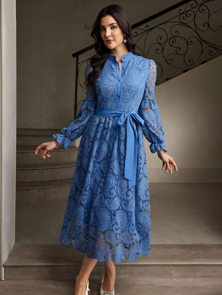Rochie midi SHEIN, albastru