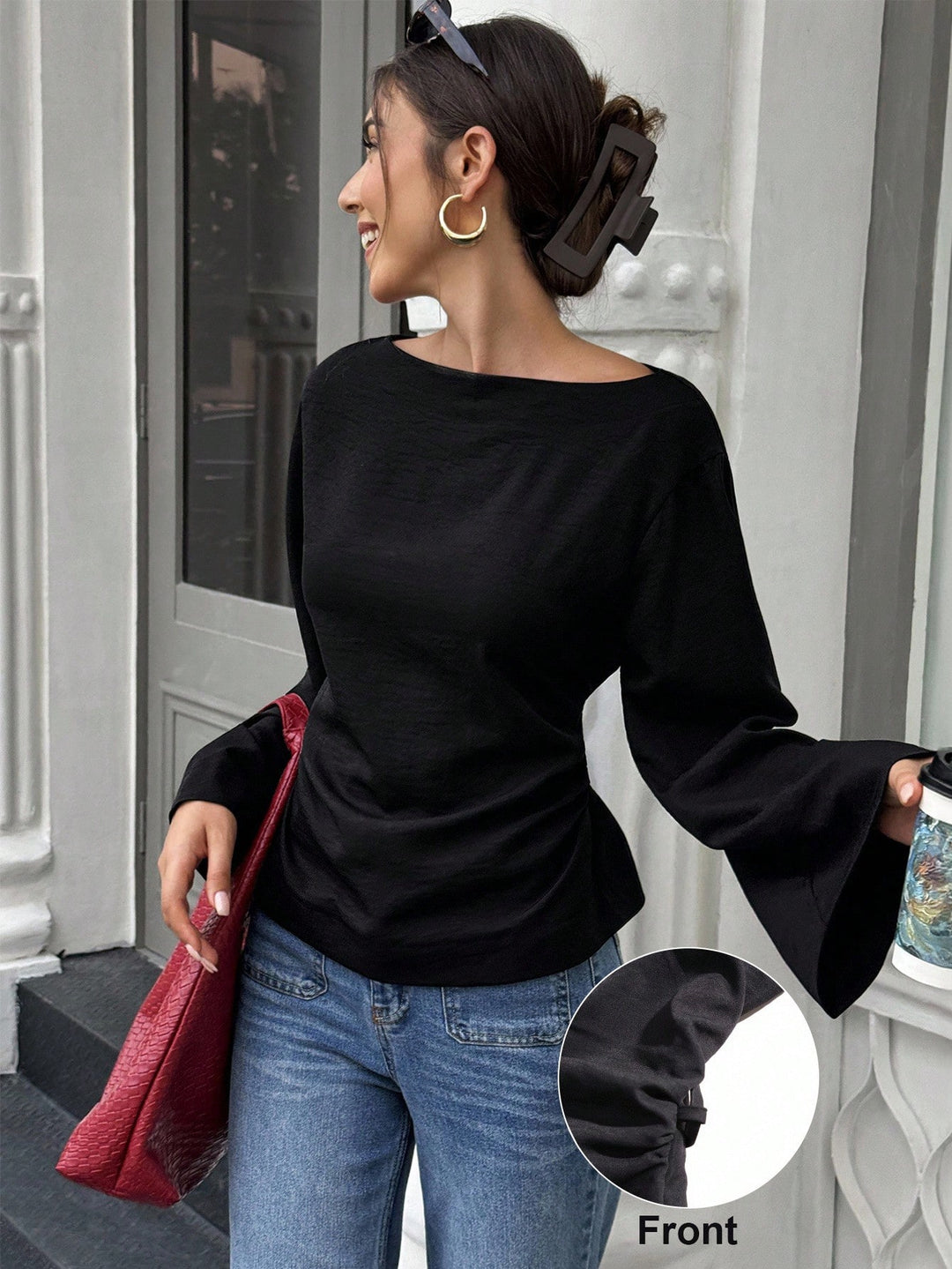 Bluza SHEIN, negru