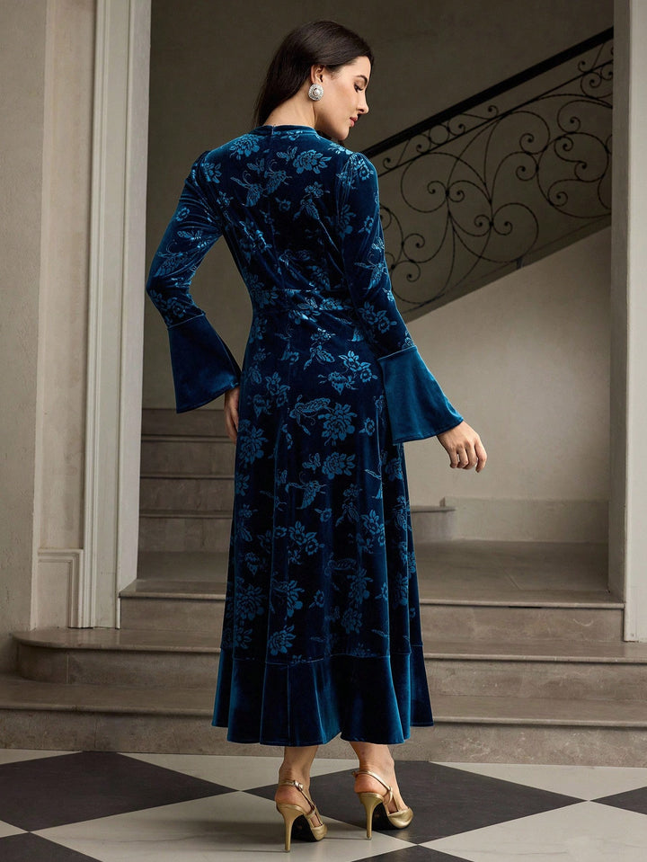 SHEIN maxi ruha, kék
