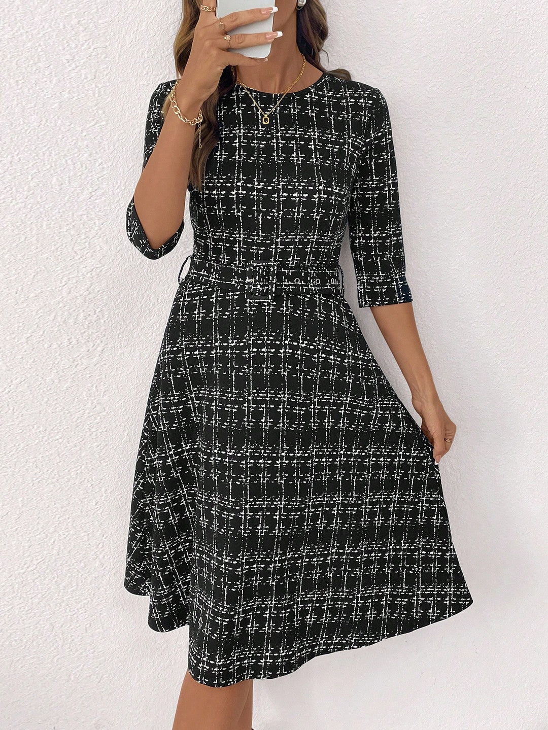 Rochie midi SHEIN, negru