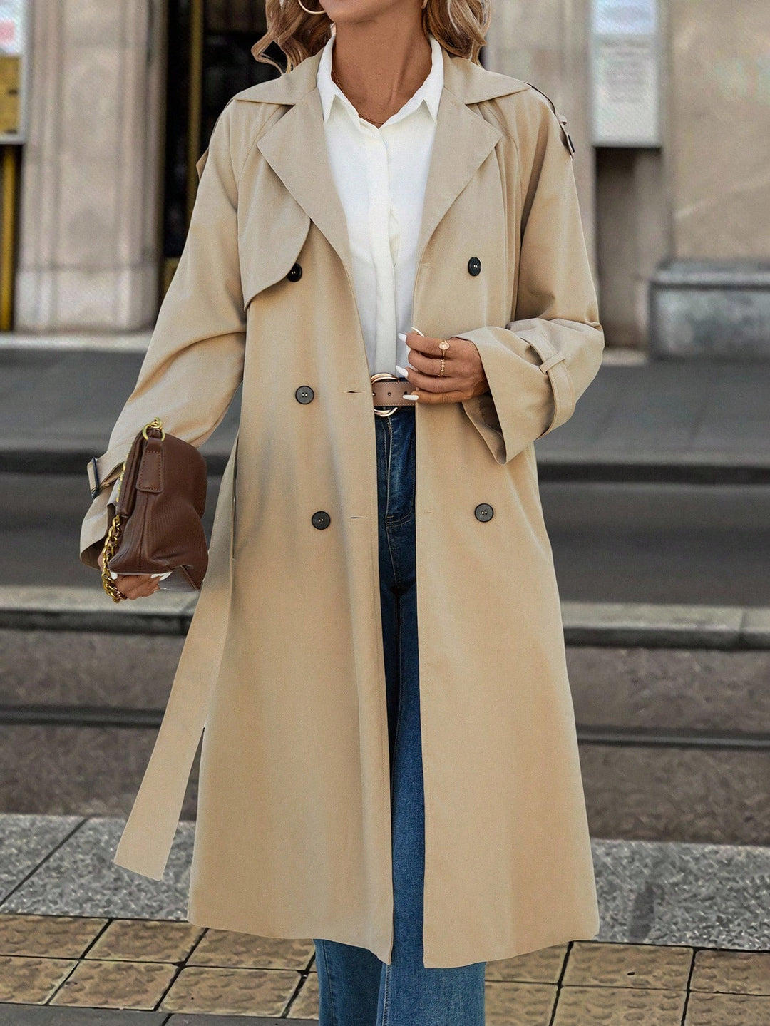 Trench SHEIN, bej