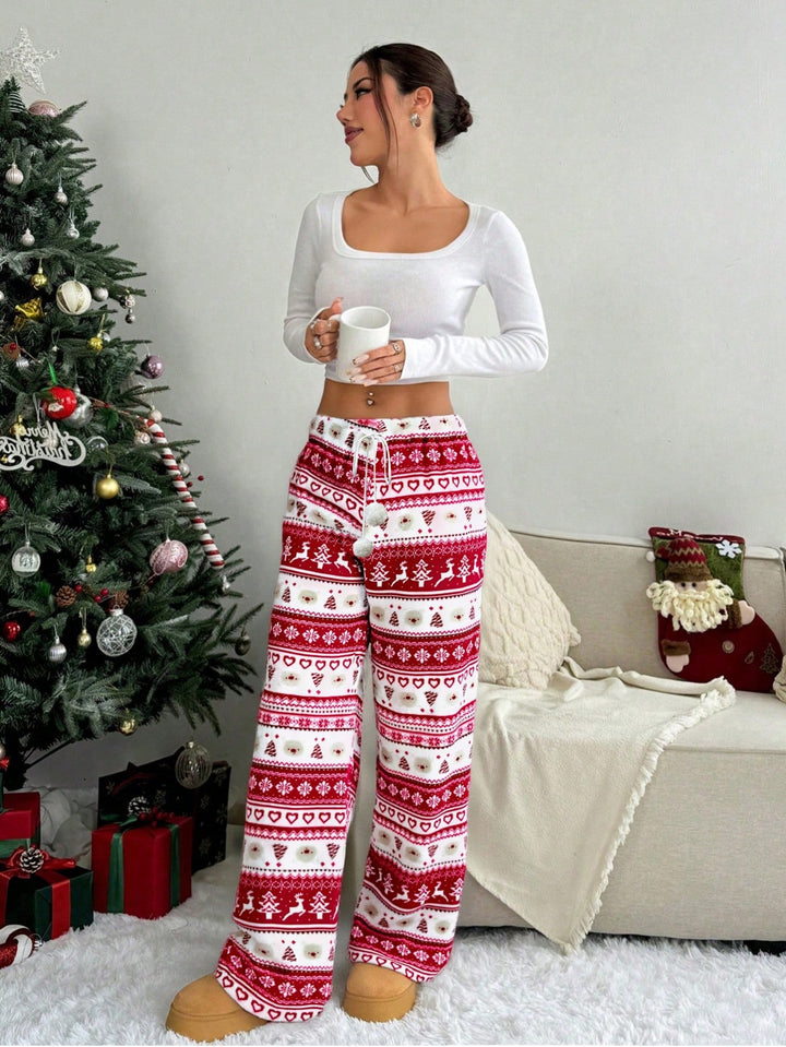 Pantaloni SHEIN, roșu