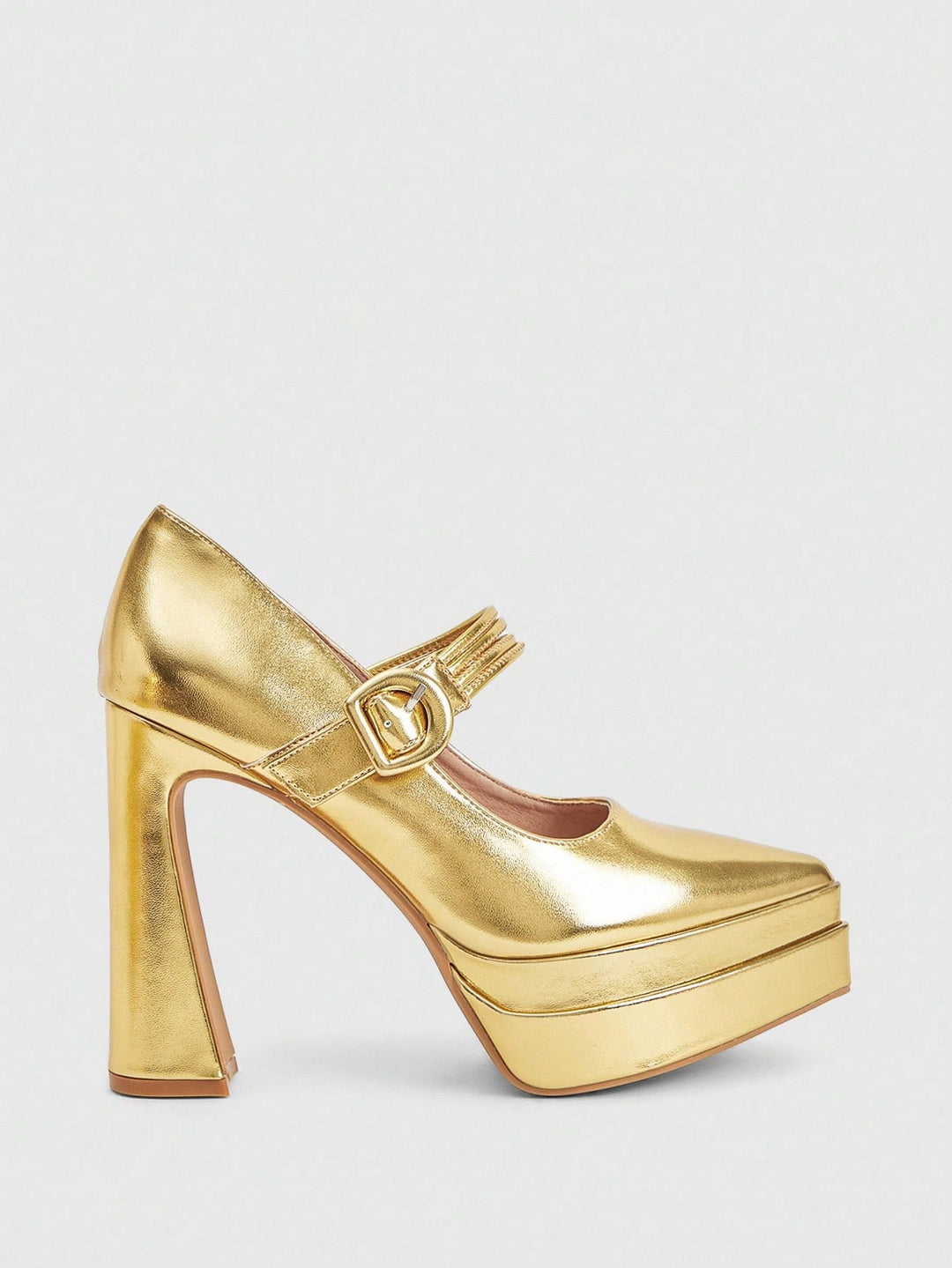 Pantofi cu toc SHEIN, auriu