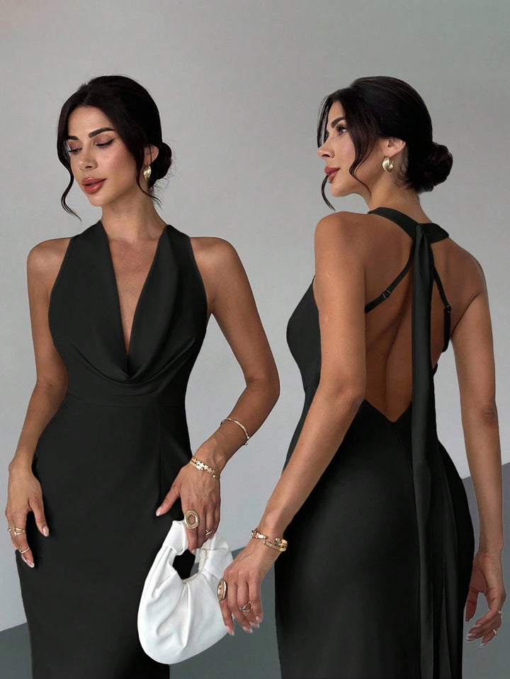 Rochie maxi SHEIN, negru