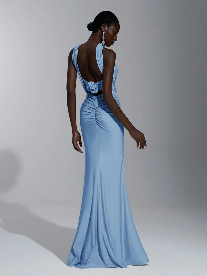 Rochie maxi SHEIN, albastru