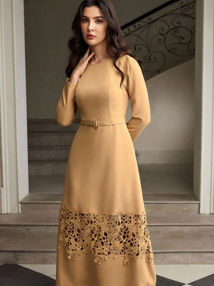 Rochie midi SHEIN, kaki