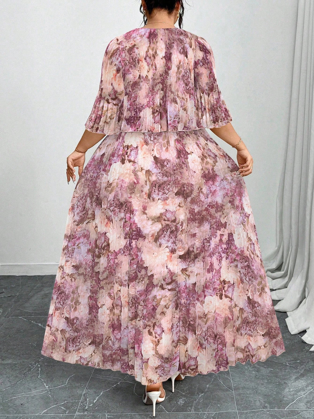 Rochie maxi SHEIN, mix culori