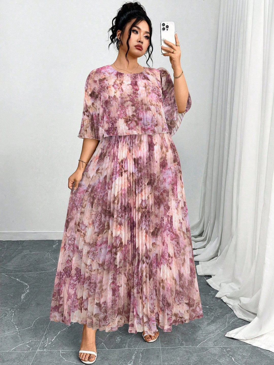 Rochie maxi SHEIN, mix culori
