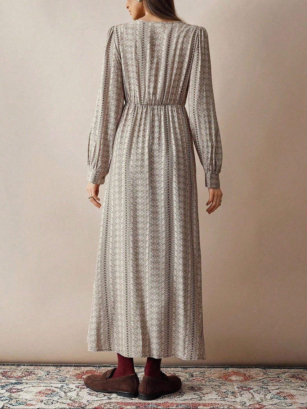 Rochie maxi Shein, mix culori