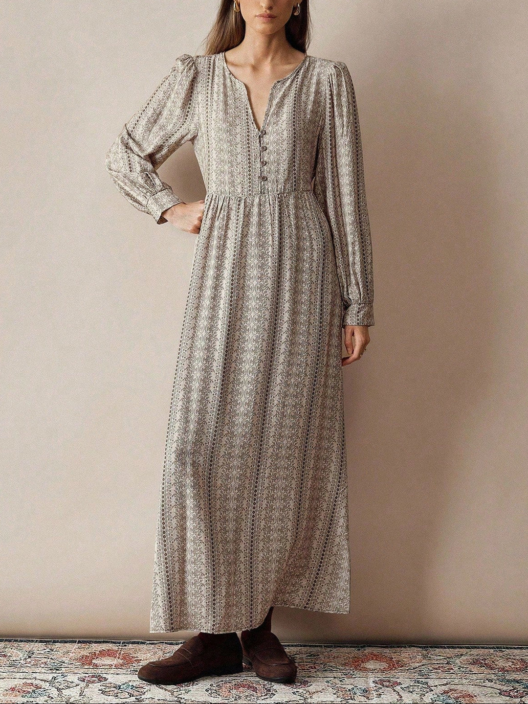 Rochie maxi Shein, mix culori