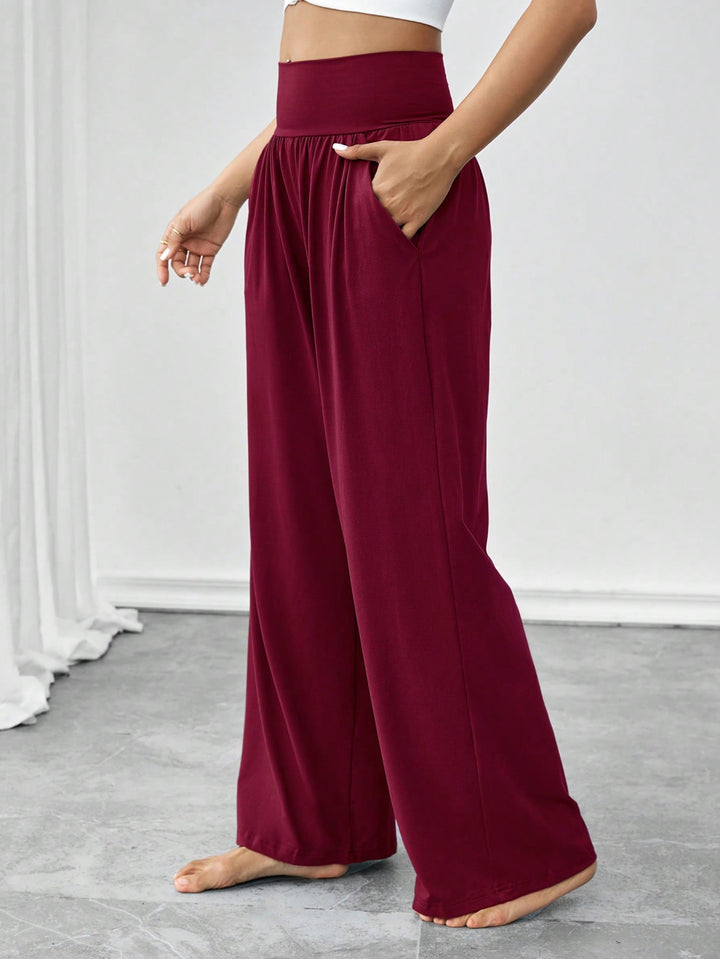 Pantaloni SHEIN, vișiniu