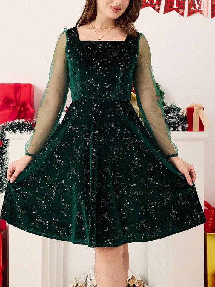 Rochie mini Shein, verde