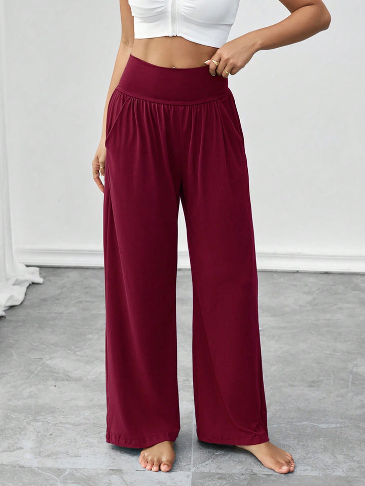 Pantaloni SHEIN, vișiniu