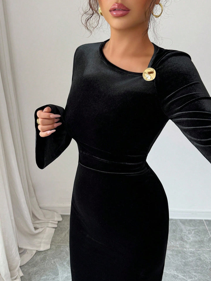 Rochie midi SHEIN, negru