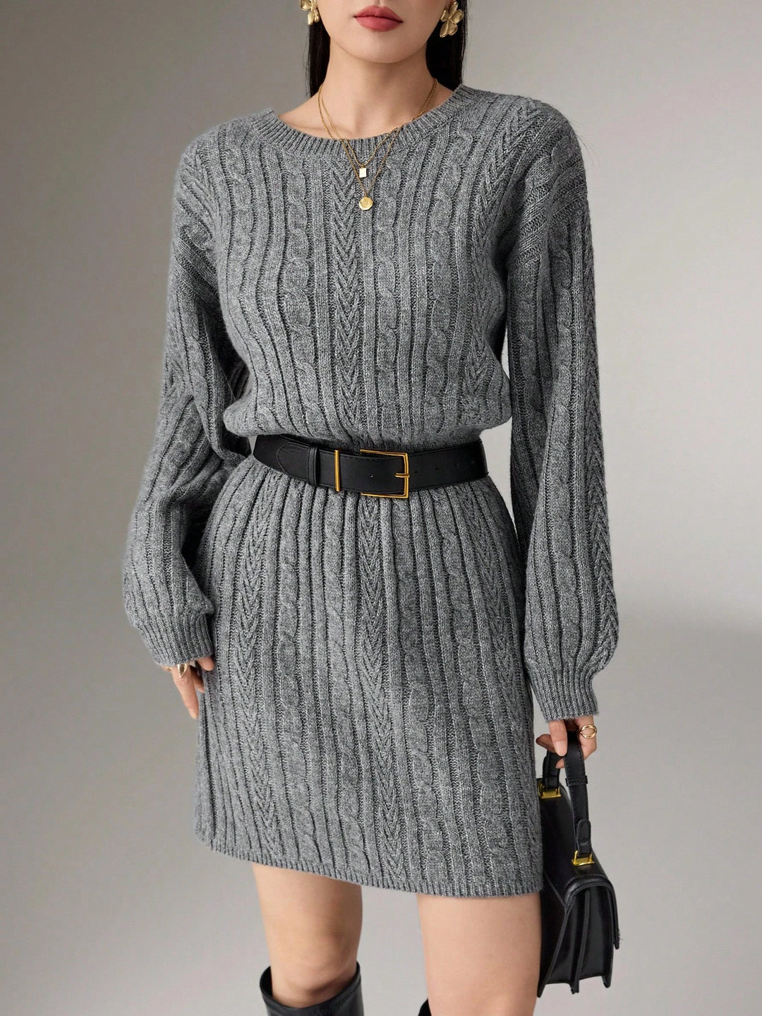 SHEIN mini ruha, szürke