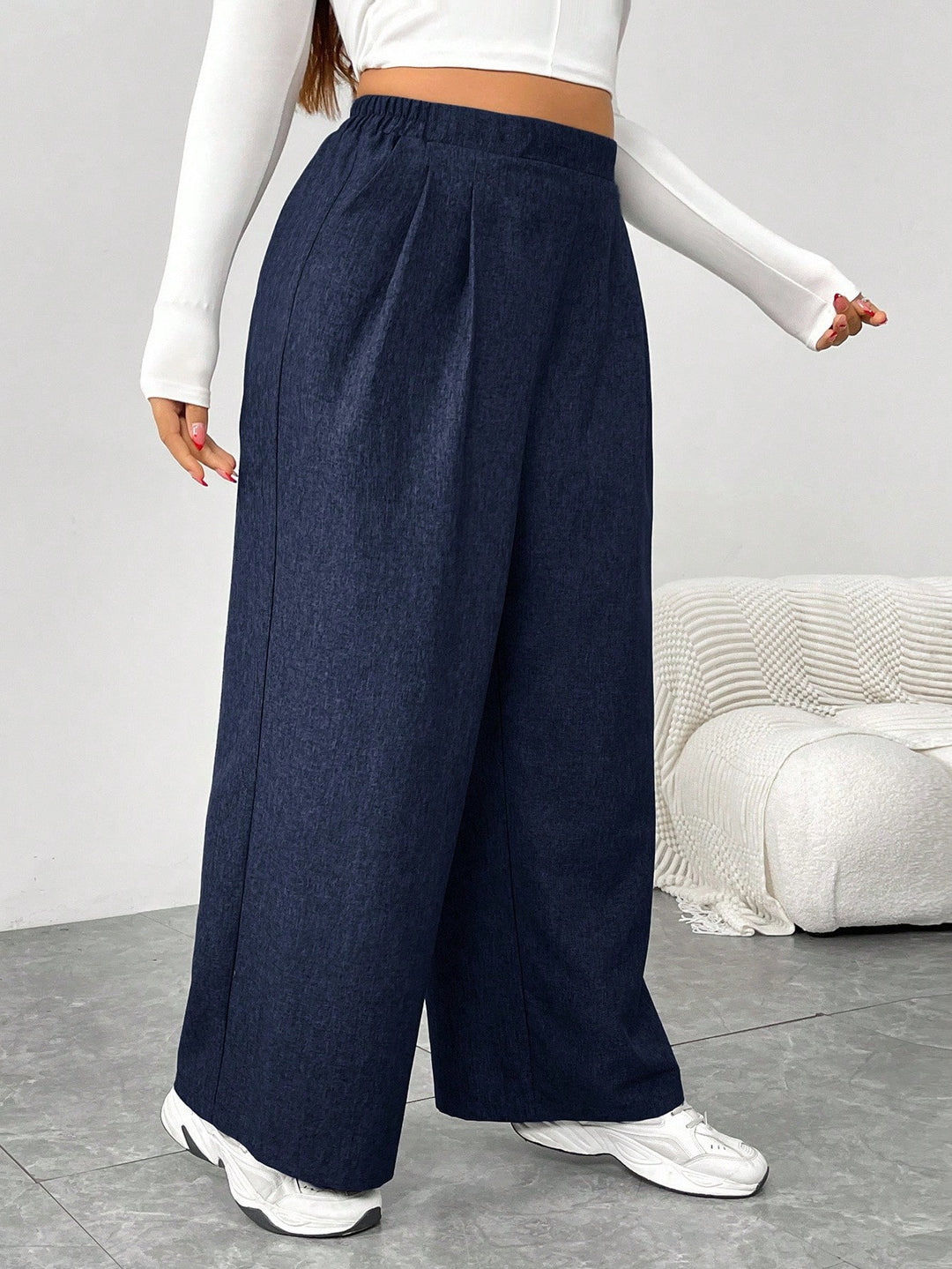 Pantaloni SHEIN, albastru