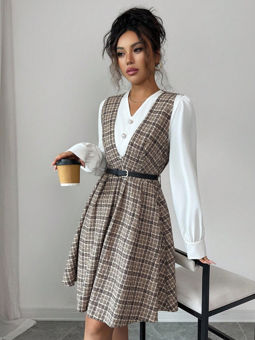 Rochie midi SHEIN, mix culori