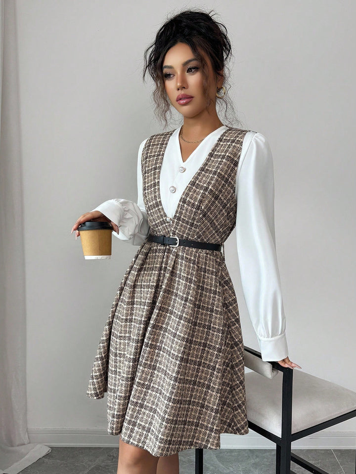 Rochie midi SHEIN, mix culori