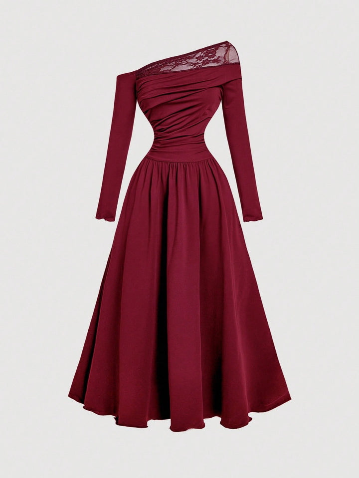 Rochie maxi SHEIN, vișiniu