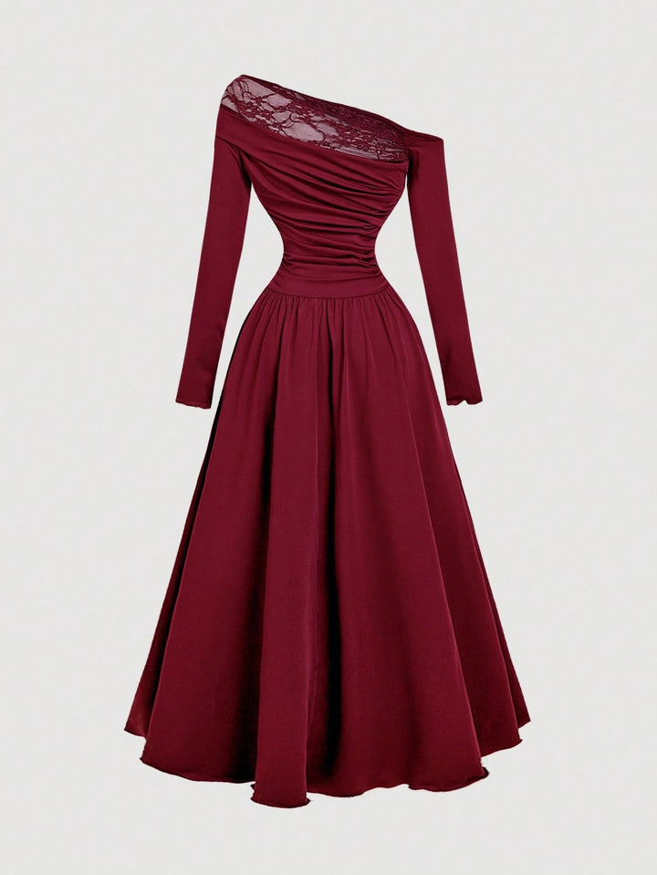 Rochie maxi SHEIN, vișiniu