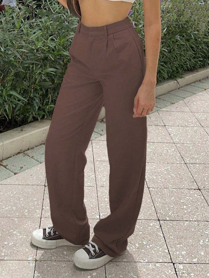 Pantaloni SHEIN, maro