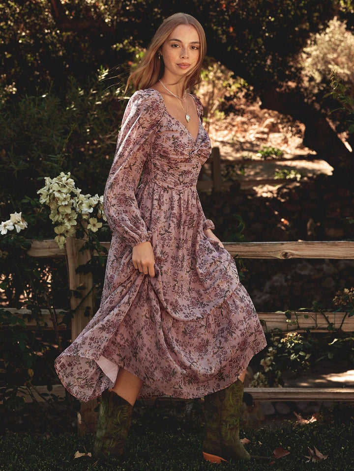 Rochie maxi SHEIN, roz