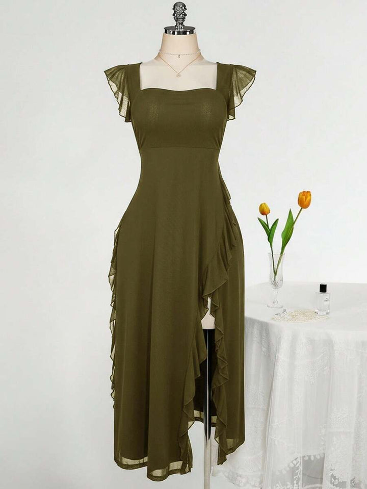 Rochie maxi SHEIN, verde