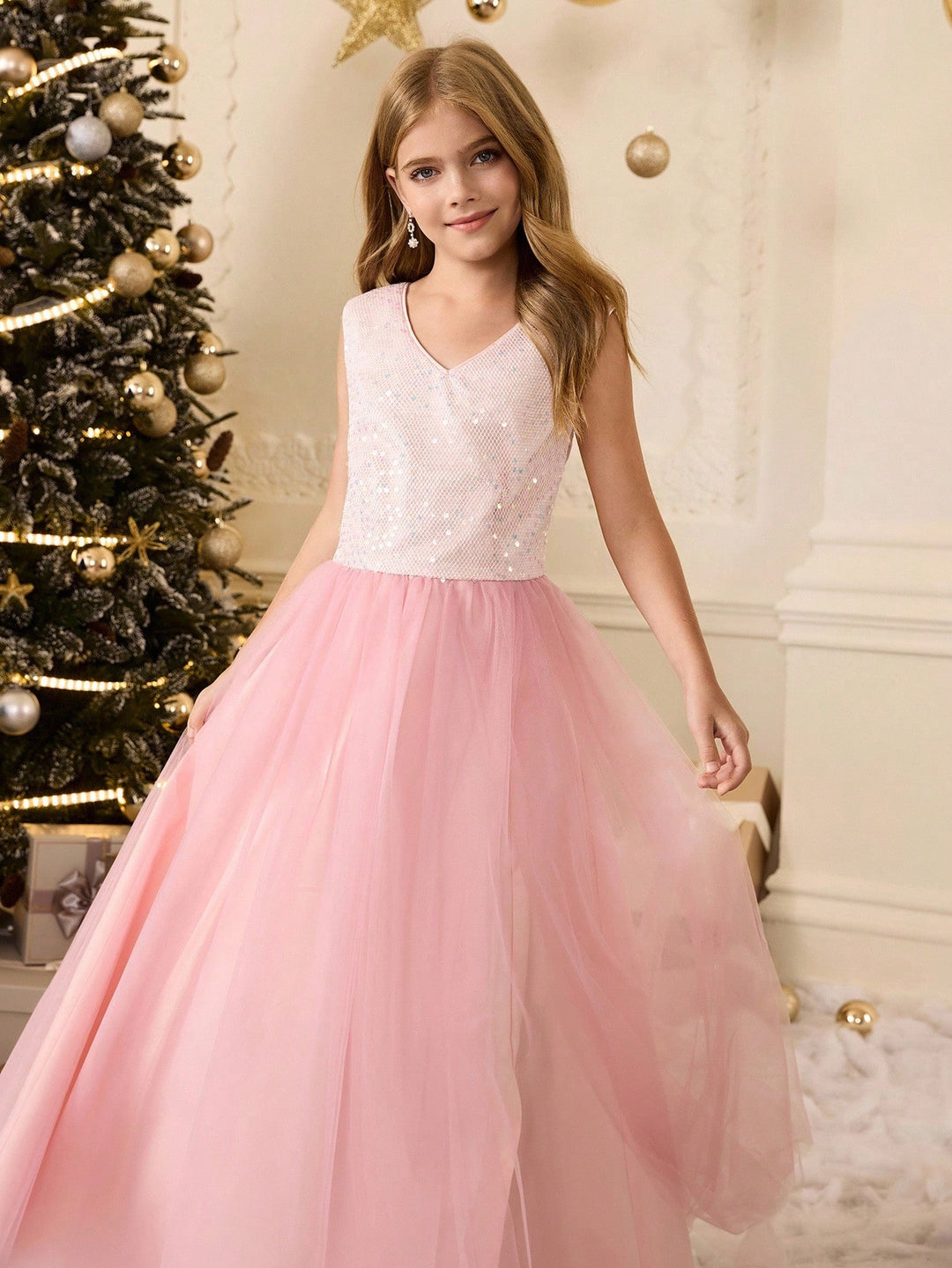 Rochie cu paiete SHEIN, roz