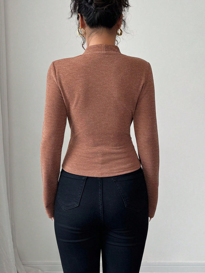 SHEIN barna blúz