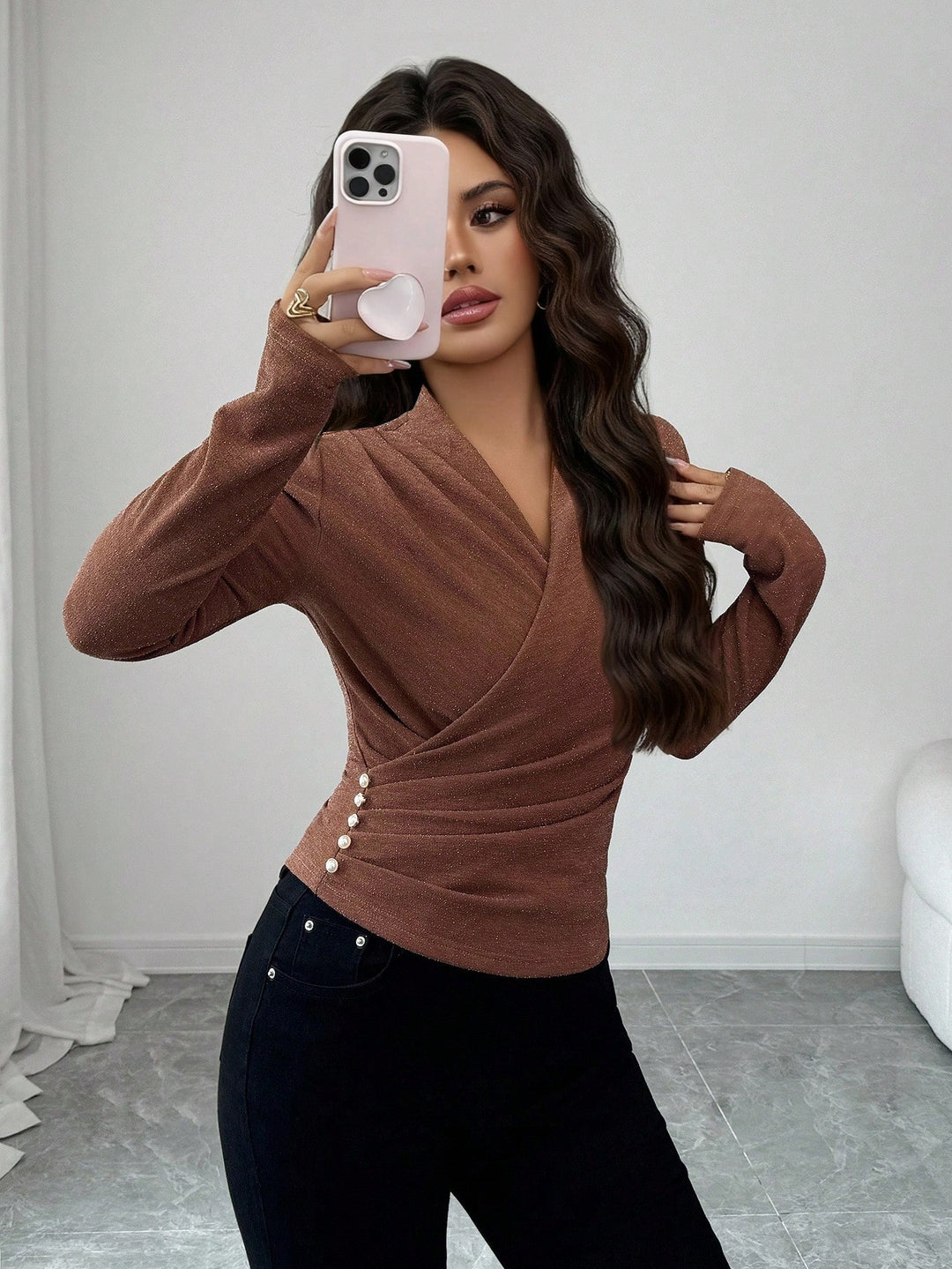 SHEIN barna blúz