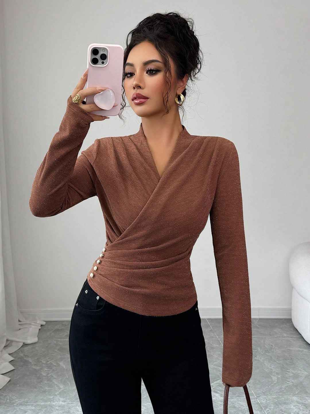 SHEIN barna blúz