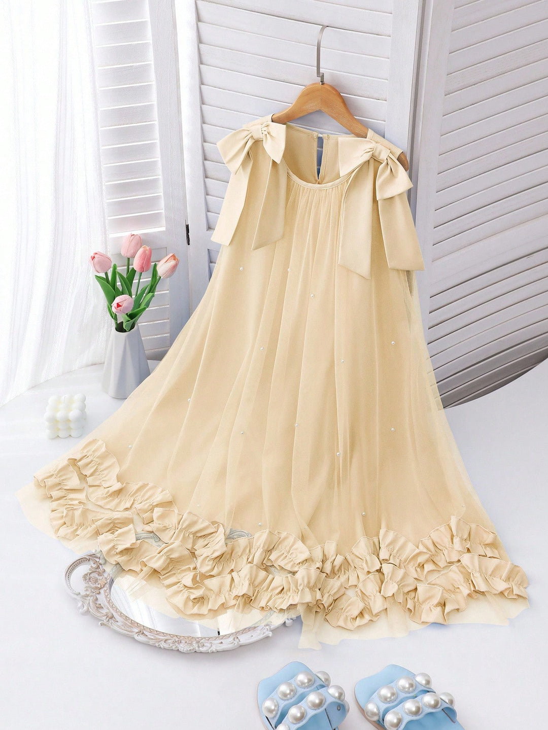 Rochie midi Shein, crem